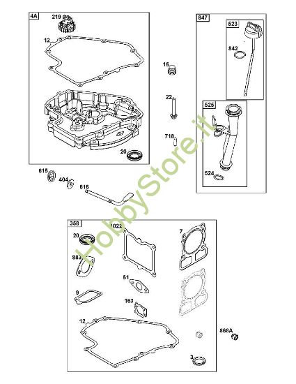 E - COPERTURA CARTER MOTORE/GRUPPO COPPA E LUBRIFICAZIONE B&S - 10 €¦ 100602-0036-H5 brand Stihl